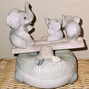 Elephant musical seesaw baby nursery decor